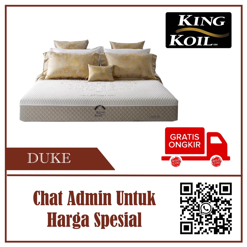 Springbed Matras Kasur Kingkoil Duke Full Latex