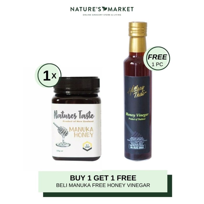 

Hillary Farm Manuka Honey UMF 5+ 500gr FREE Honey Vinegar 250ml