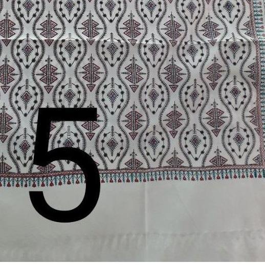 sorban putih kashmiri print arifat surban habib umar bahar syal panjang printing rida ulama no almas