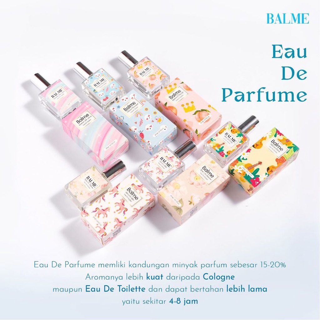 Balme Parfum Wanita Pria Tahan Lama Farfum Wanita Tahan Lama Dan Wangi 24 Jam Minyak Wangi Non Alkohol Original 100% 30ml