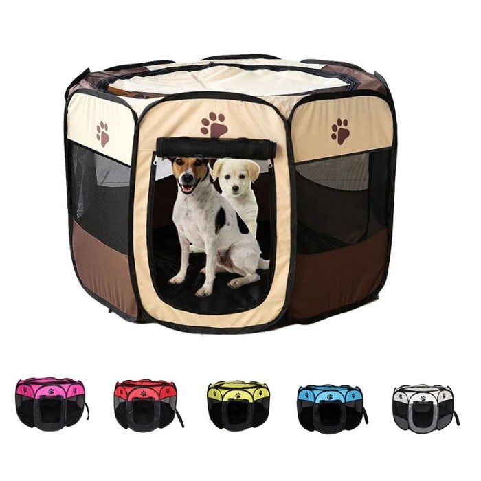 Kandang Lipat Hewan Peliharaan Anjing Kucing Portable Tent