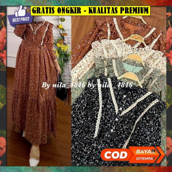 Bj Dres Pesta Fashion Muslim Busana Muslim Terbaru Modern Baju Gsmis Cewek Import Games Remaja Dewas