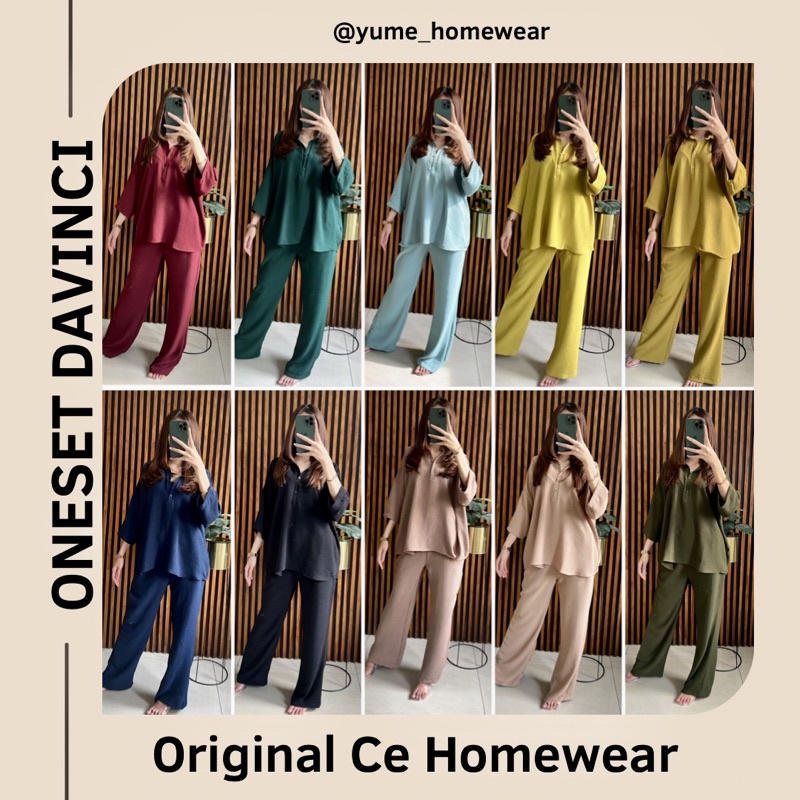 [NEW] CE HOMEWEAR DAVINCI SERIES/SETELAN WANITA PREMIUM