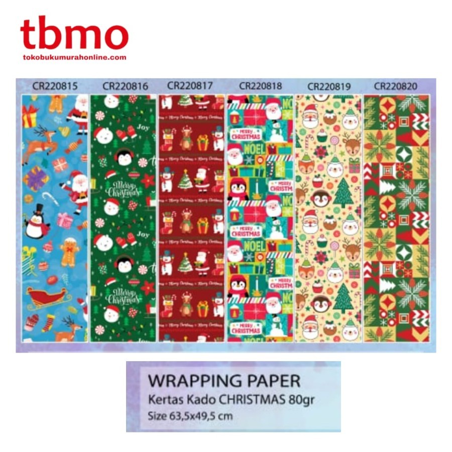 

TBMO KERTAS KADO NATAL / CHRISMAS / WRAPPING PAPER