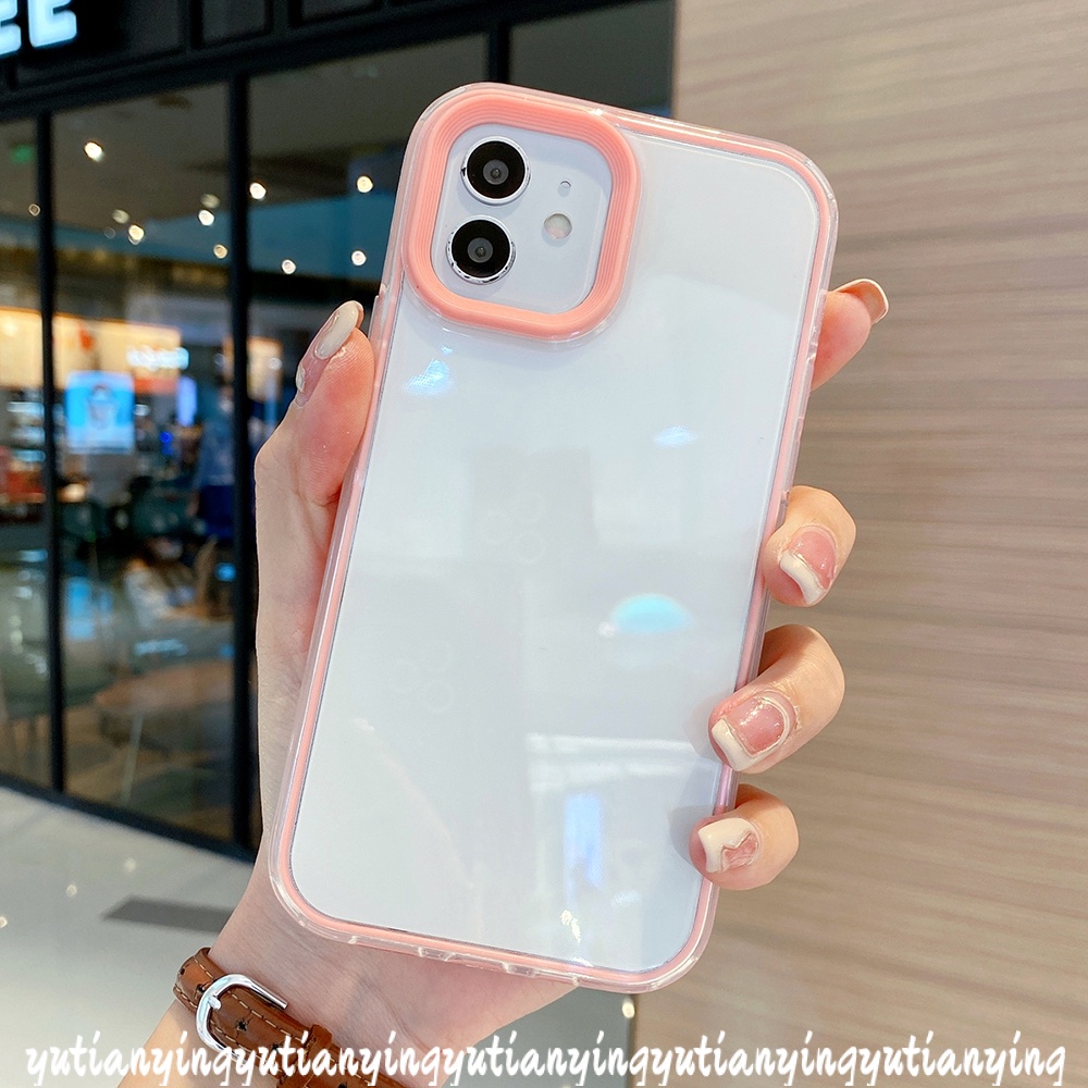 3 in 1 Soft Case Pelindung Kamera Warna Macaron Untuk Samsung A12 A52s A52 A20 A13 A22 A31 A30 A03s A32 A02s A11 A72 A20s A50 A30s A50s A71 A51 M22 M12 F22