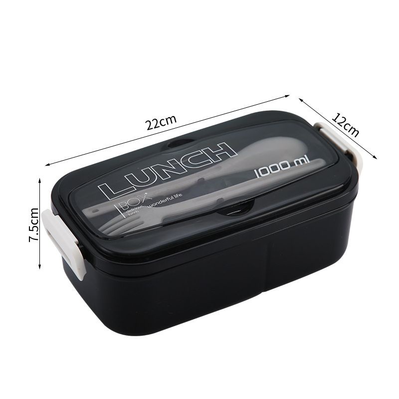 Tempat Makan Transparant BENTO BOX 1000ml / Lunch Box 1000ml BPA FREE