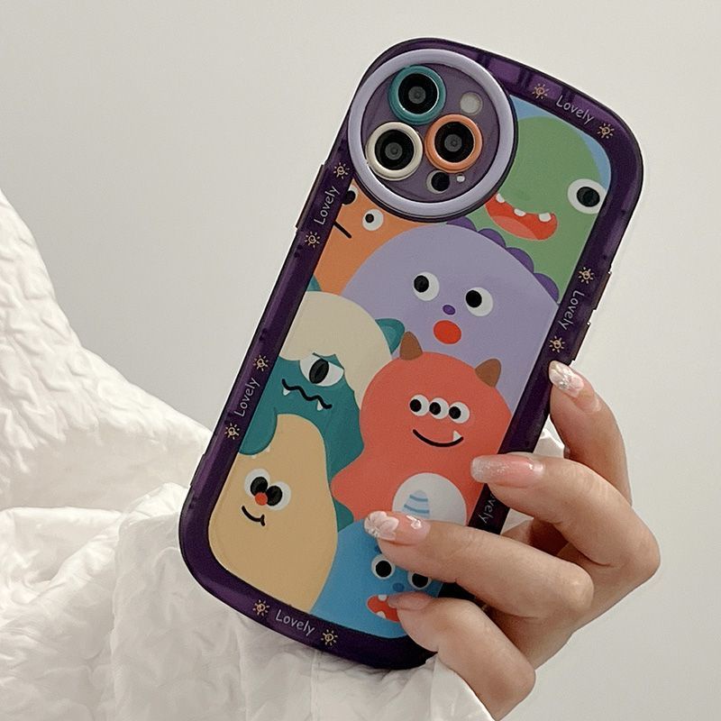 Colorful little monster phone case for iPhone 12 13 11 Pro Max X Xs Max Xr gcdd