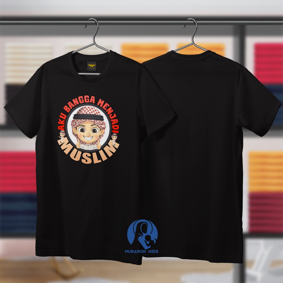 Mubarok Kids - KAOS ANAK MUSLIM AKU BANGGA MENJADI MUSLIM
