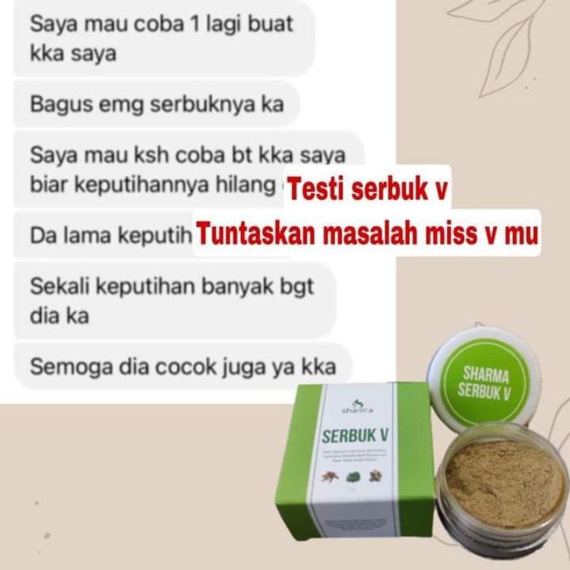 Serbuk Perawan V BPOM 100% ASLI / SERBUK V BPOM