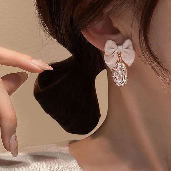 Anting Stud Mutiara Gaya Retro Korea Untuk Wanita