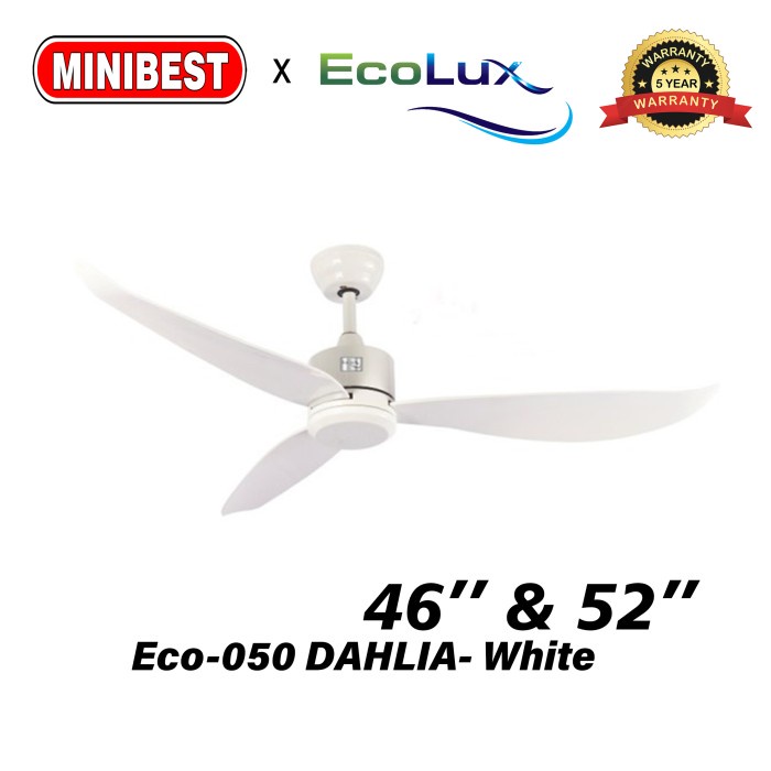 MB Kipas Angin Gantung / kipas minimanis / kipas Ecolux Eco-050 DAHLIA