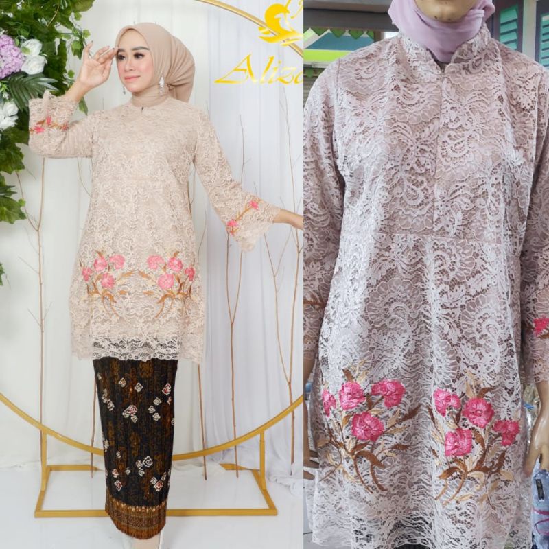 TUNIK SHANGHAI // BAHAN BRUKAT MIX BORDIR LANGSUNG // KODE LZ