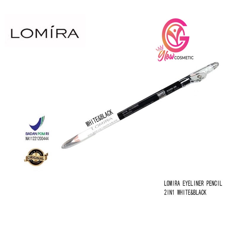 LOMIRA EYELINER PENCIL 2in1 WHITE &amp; BLACK