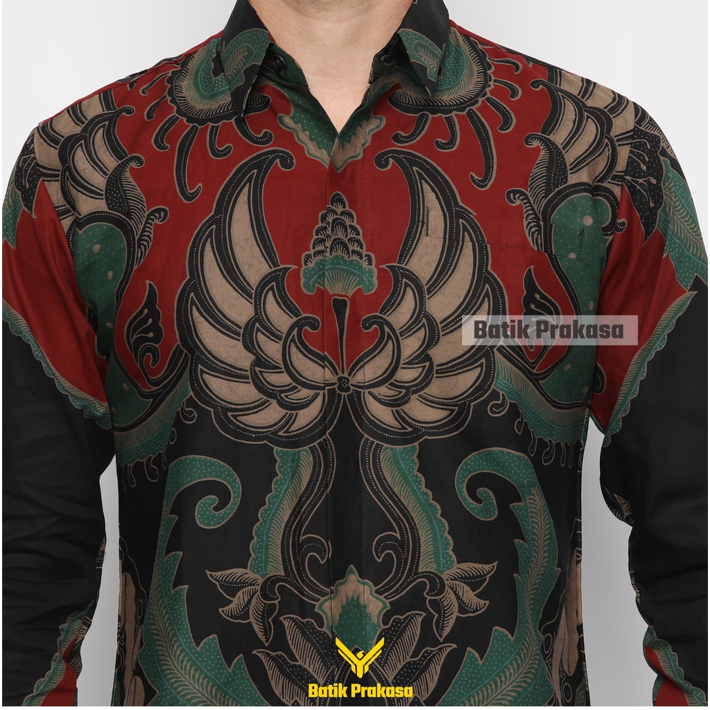 Kemeja Batik Prakasa Motif Garda Pati Slimfit Lengan Panjang Batik Solo