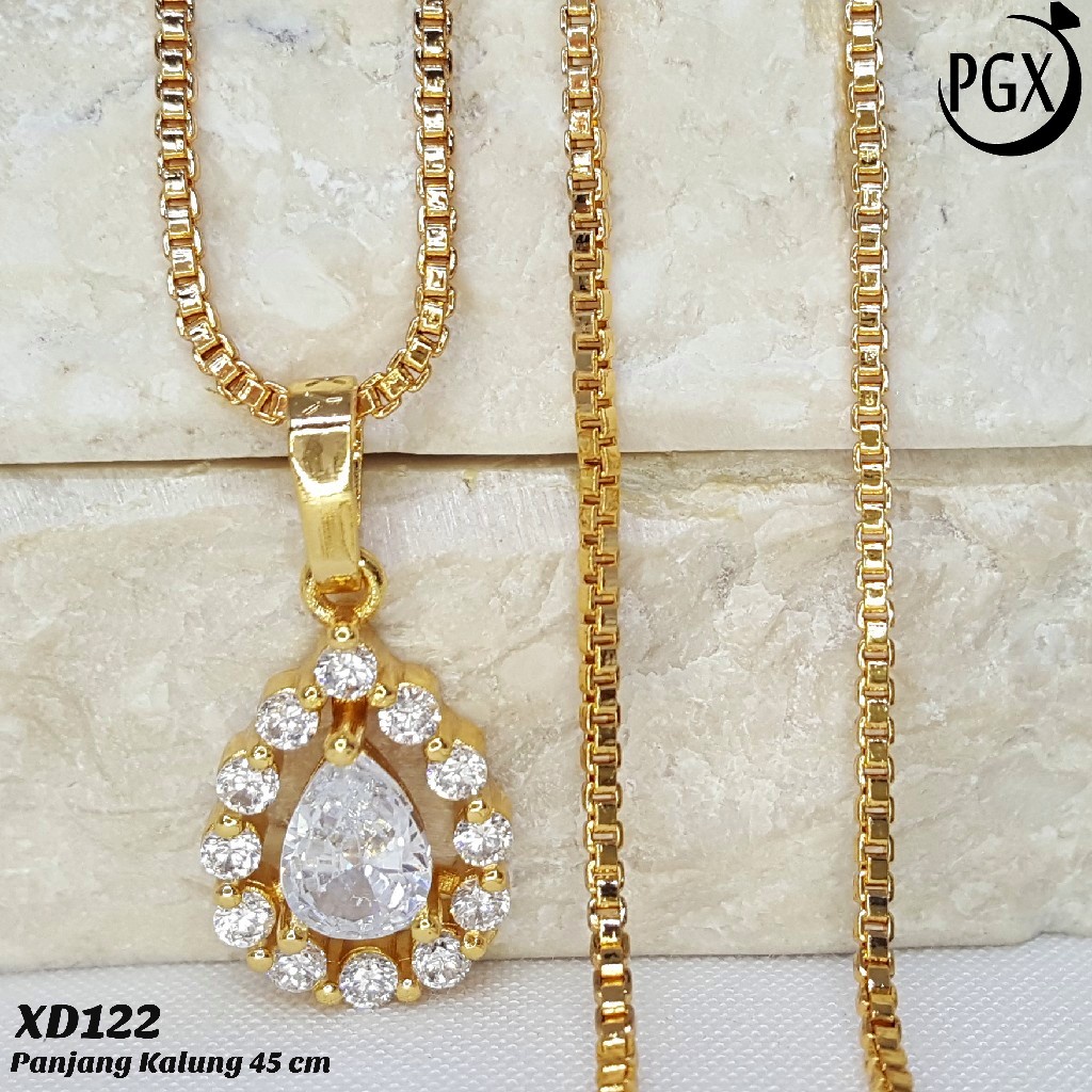 PGX Kalung Wanita Xuping Perhiasan Lapis Emas Aksesoris Fashion Premium - XD122