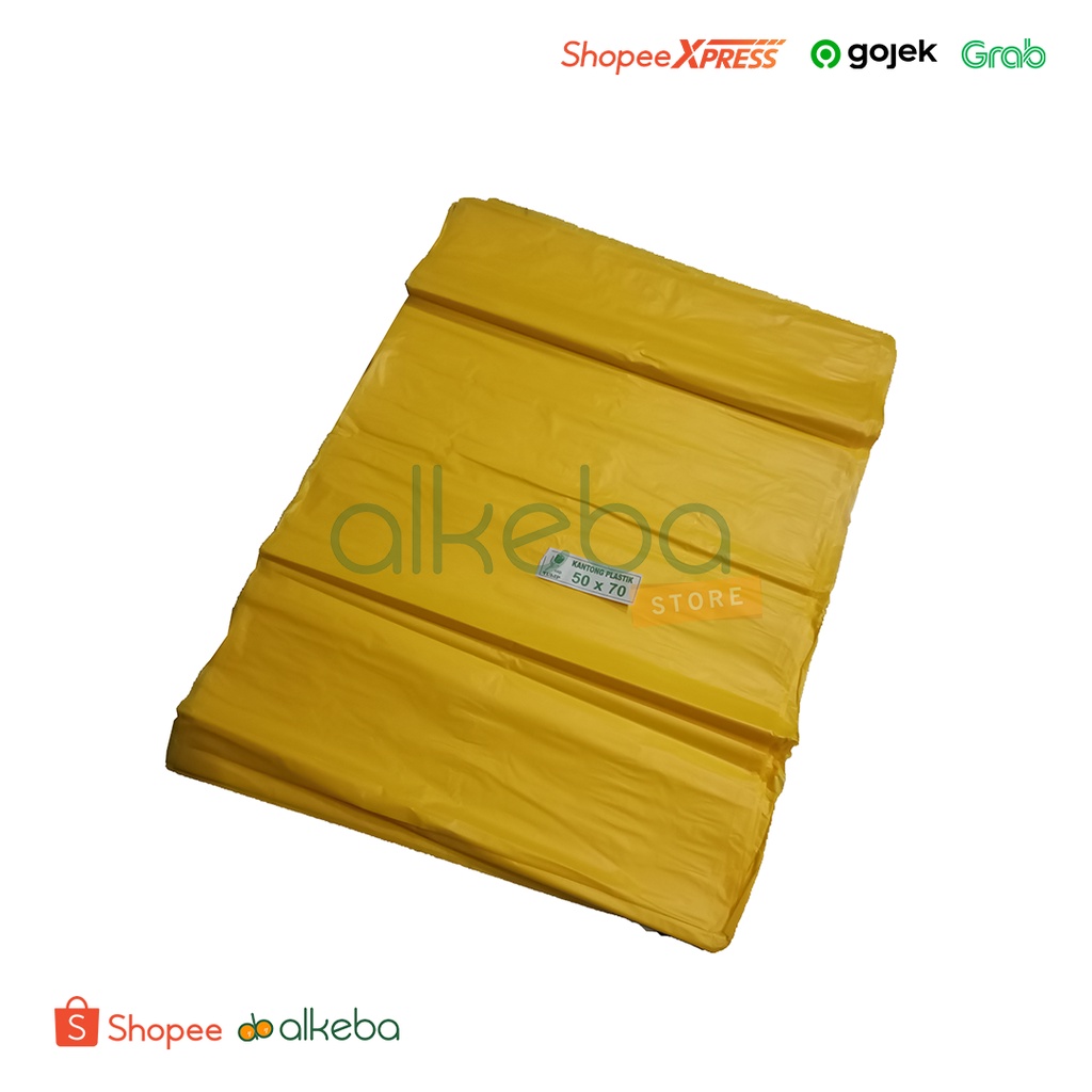 Trash Bag Kuning 50 x 70 cm Tulip Kantong Plastik Sampah Medis isi 52 Lembar