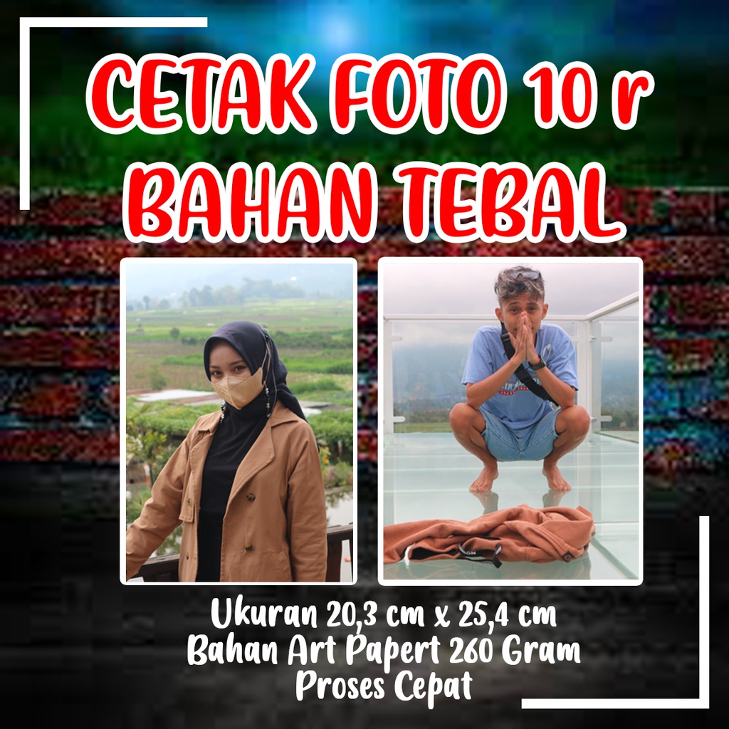 Cetak Foto 10r Bahan Tebal Proses Cepat