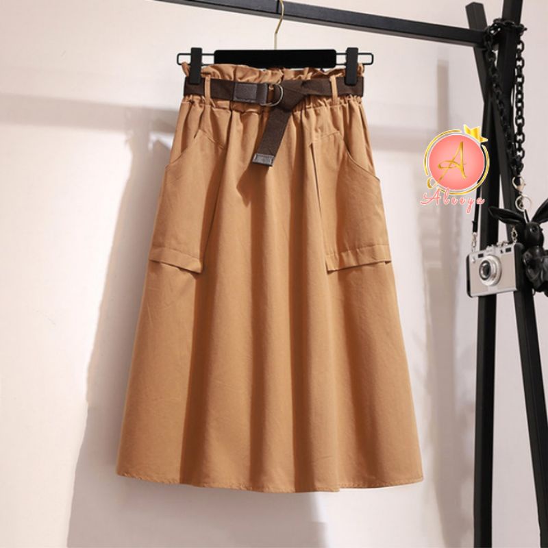 ALEEYA  Rok Suede 7/8 / Alice Midi Skirt Suede (2509)