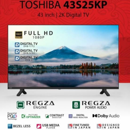 TV LED 43" INCH TOSHIBA 43S25KP