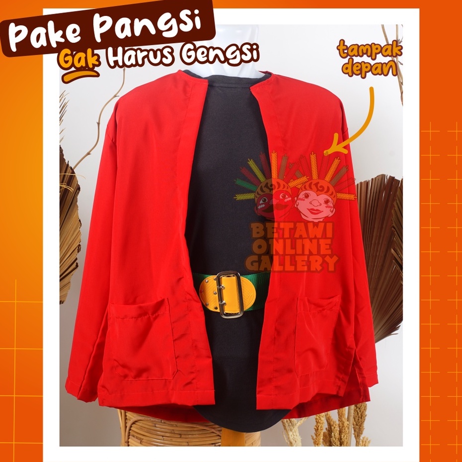 Paket Pangsi Anak [ baju + celana + peci + gesper ]