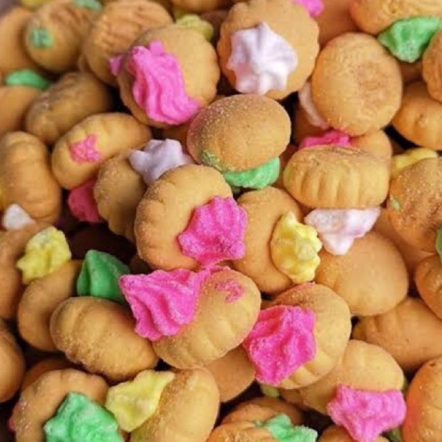 

150 gram Kue Kancing Kue Benik Jadul Manis Warna Warni