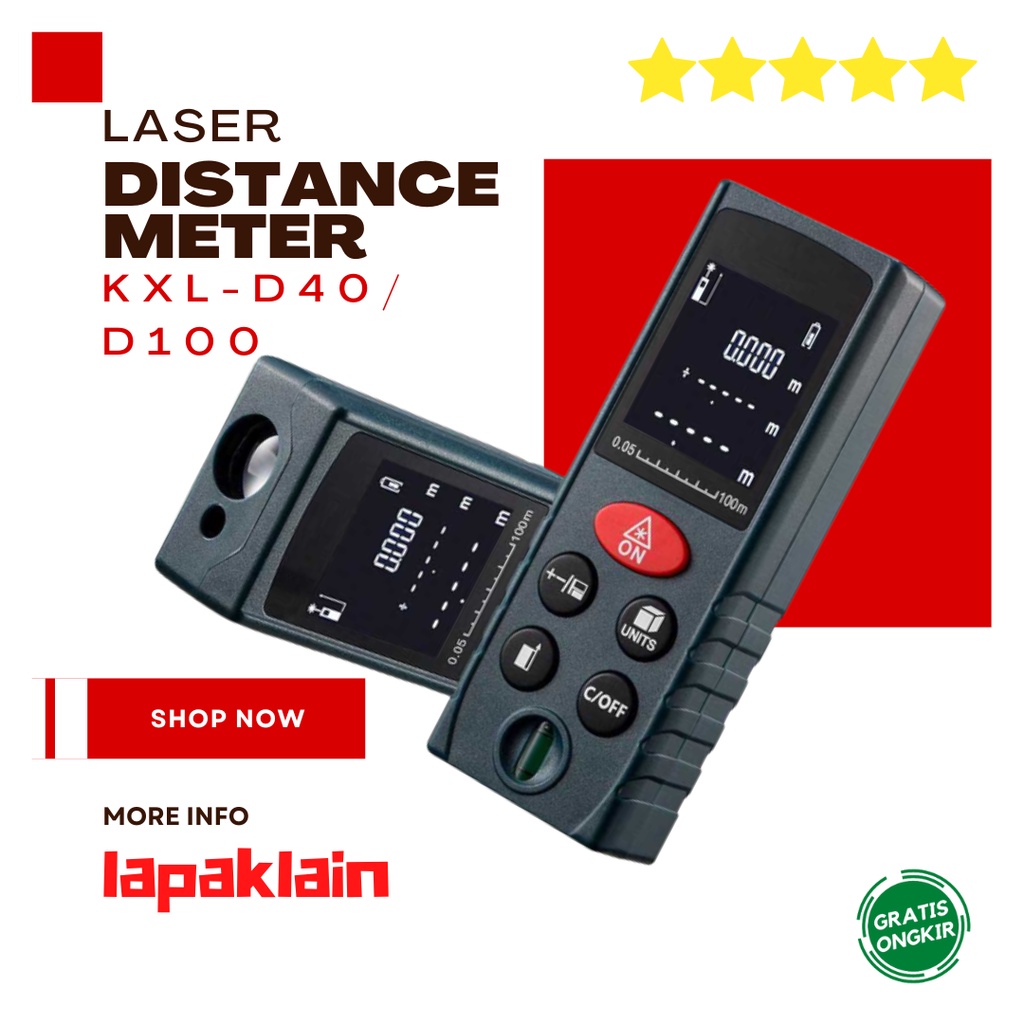Pengukur Jarak Laser Distance Meter - KXL-D40/D100