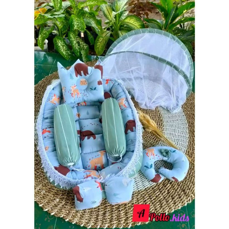 kasur bayi renda pita tempat tidur bayi APOLLO