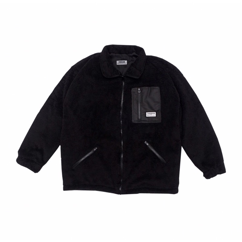 SHERPA JACKET - TIMEBOMB V1 (BLACK POCKET BLACK)