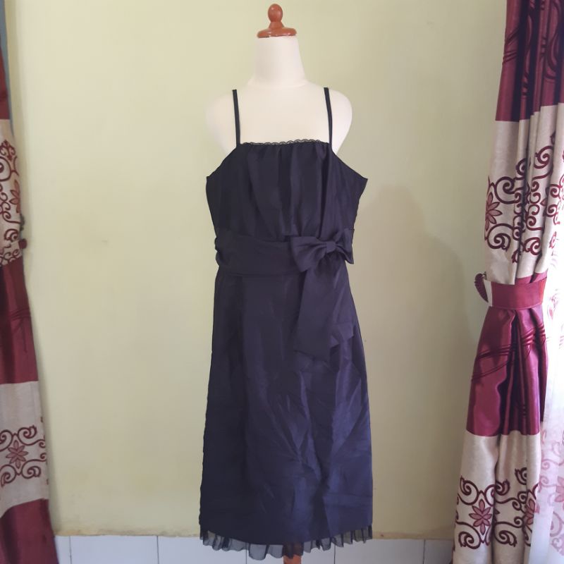 DRESS GAUN PESTA HITAM BIG SIZE