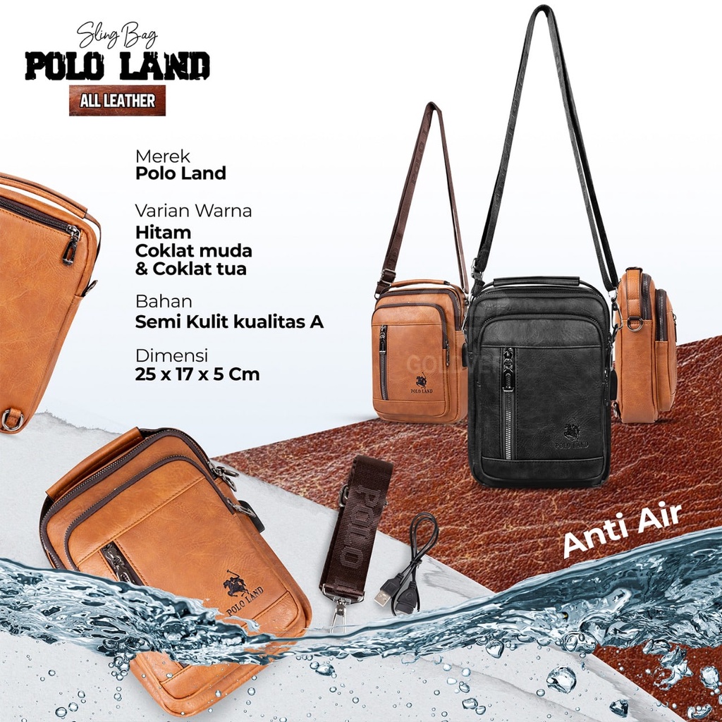 Tas Selempang Import Pria Terbaru Pouch Bag Anti Air Waterproof Sling Bag