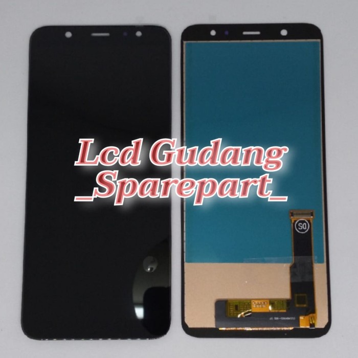 {SuheStore} LCD TOUCHSCREEN SAMSUNG GALAXY A6 2018 A6 PLUS A605 OLED 2 ORIGINAL - Hitam Murah