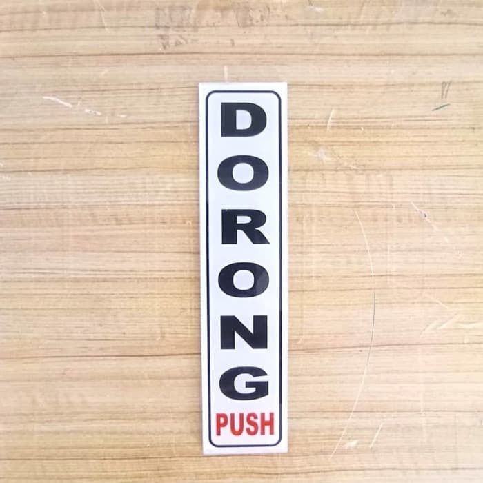 

SIGN AKRILIK DORONG UKURAN 5X20CM