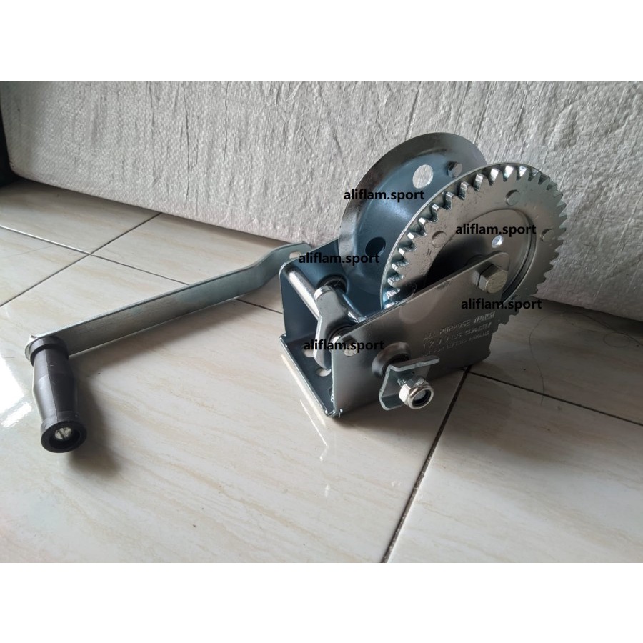 Katrol Tiang Badminton Manual Kerekan Tiang Net Voli Roller Tenis