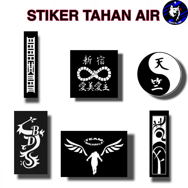 

STICKER STIKER HOLOGRAM TOKYO REVENGERS VALHALLA TOUMAN BLACK DRAGON.
