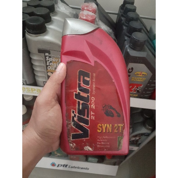 Oli samping Vistra Syn 2T 200 kemasan 0.8L