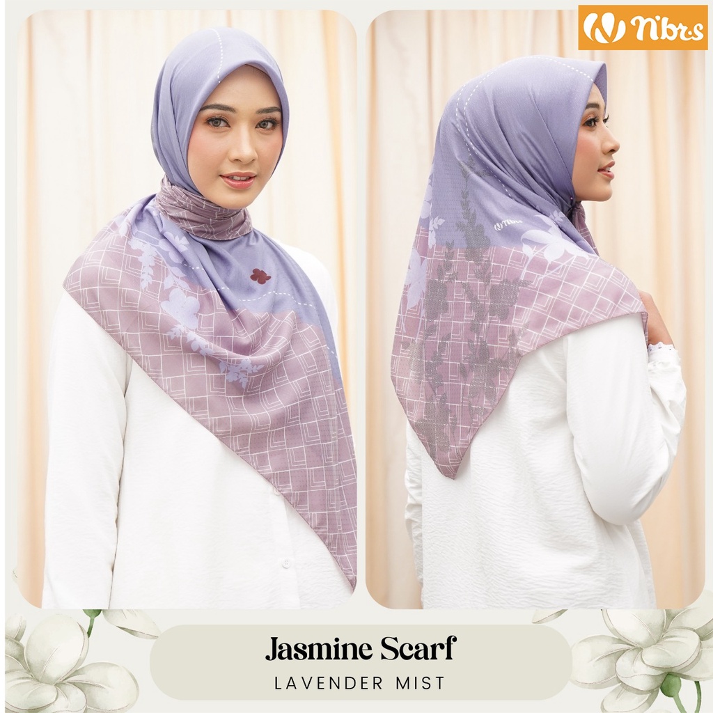 HIJAB PERSEGI JASMINE SCRAFT BY NIBRAS | CLARY SAGE | LAVENDER MIST | PISTACHIO | CHOCO | CHAI TEA |
