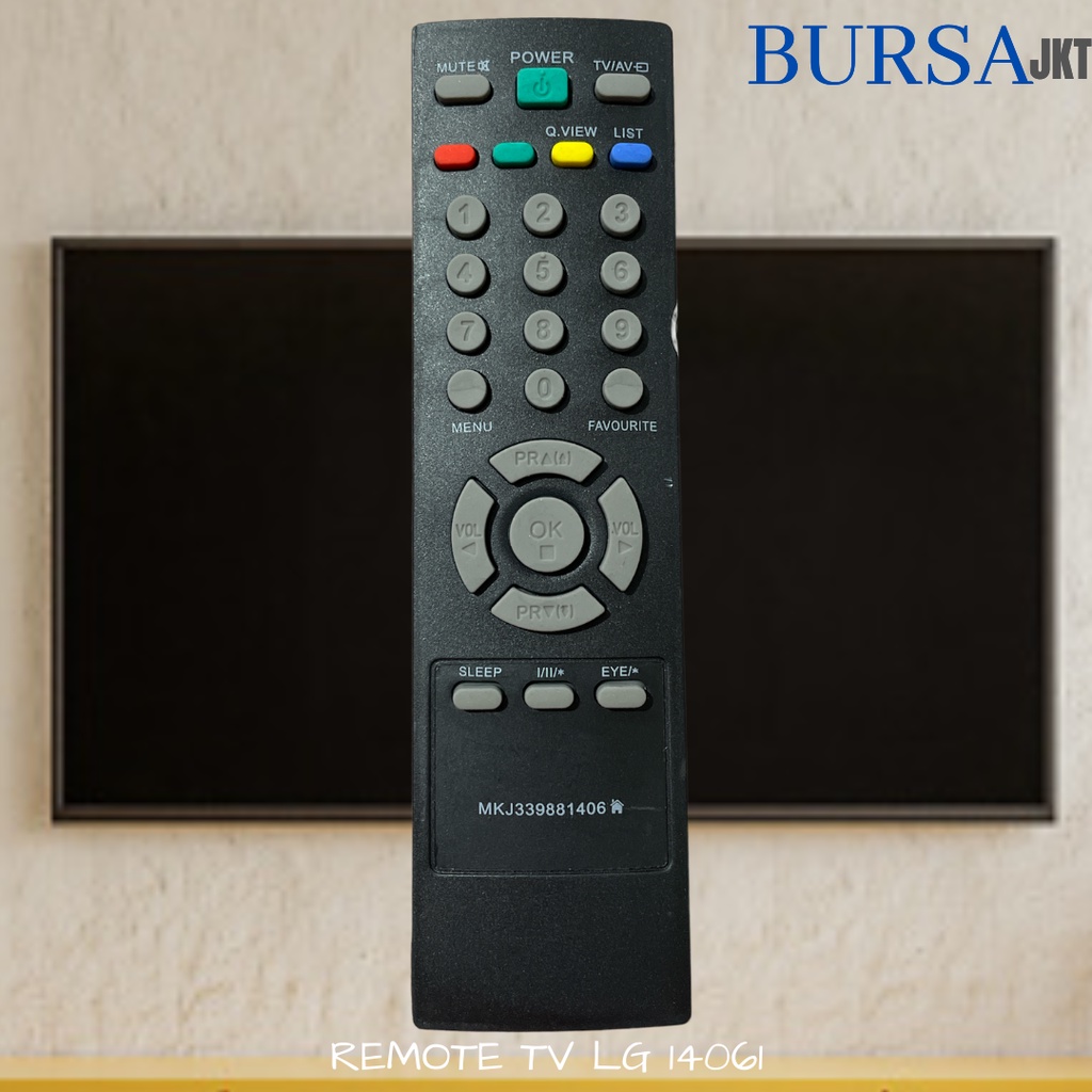 REMOTE TV LG TABUNG LCD LED LG 1406 HITAM