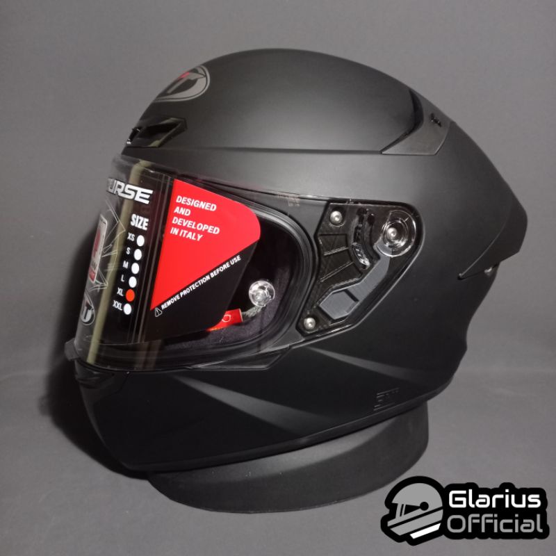 KYT TT COURSE BLACK DOFF