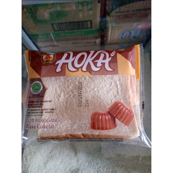 

Roti Panggang Aoka COKELAT 65gr. Roti Lembut Tersedia Berbagai rasa