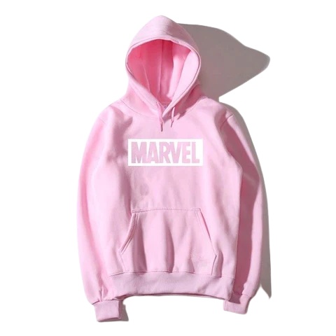 MARVEL WHITE Jumper Hoodie II MARVEL Sweater Hoodie II Sweter Oblong Topi SIZE M - XL ( Pria &amp; Wanita / Anak &amp; Dewasa )