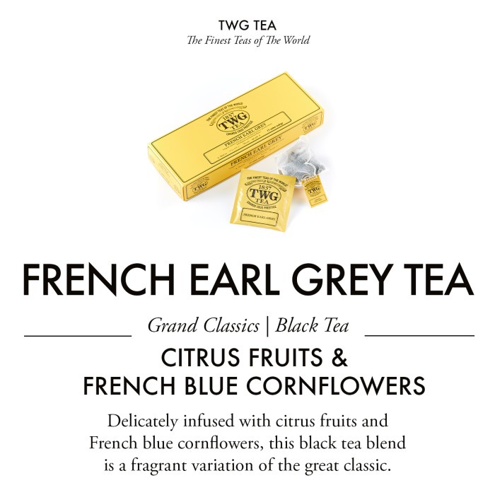 

Twg Tea French Earl Grey, Cotton Teabag