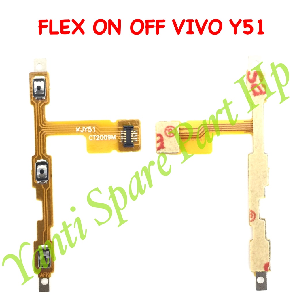 Flexible On Off Vivo Y51 Original Terlaris New