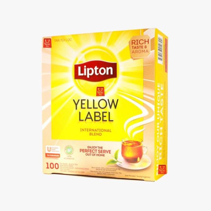 Jual TERBARU Lipton Yellow Label Tea Teh No Envelope isi 100 sheet @2gr ...