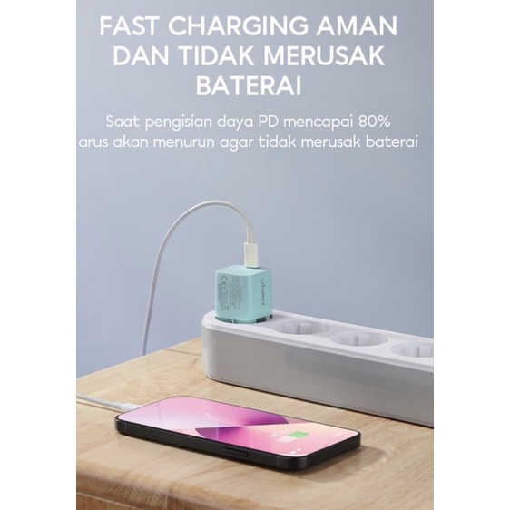 Adaptor VIVAN USB-C Charger Type-C Iphone 20W Power Nano 20 - ORIGINAL GARANSI RESMI