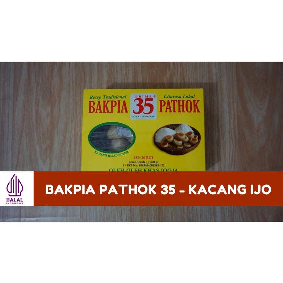 

Bakpia Pathok 35 asli Jogjakarta - Kacang Ijo Super