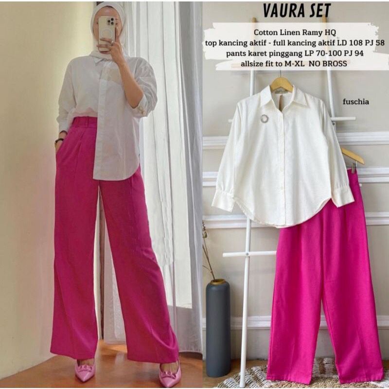 Fashion MUSLIM, baju wanita, baju stelan wanita, setelan, stelan, Baju stelan, fashion wanita, one set. Vaura Set