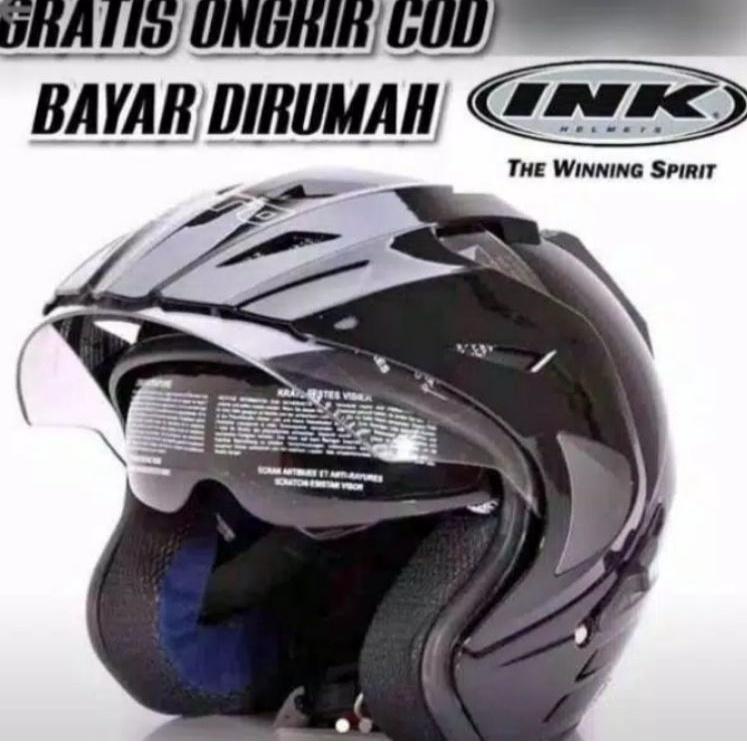 Paling Diminati HELM INK DOUBLE VISOR ( GRADE ORI ) TERLARIS MERK BMT GARANSI TERMURAH BUSA TEBAL BE