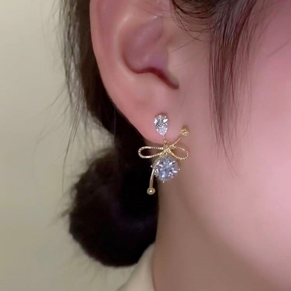 Anting Stud Desain Simpul Gaya Simple Serbaguna Untuk Wanita