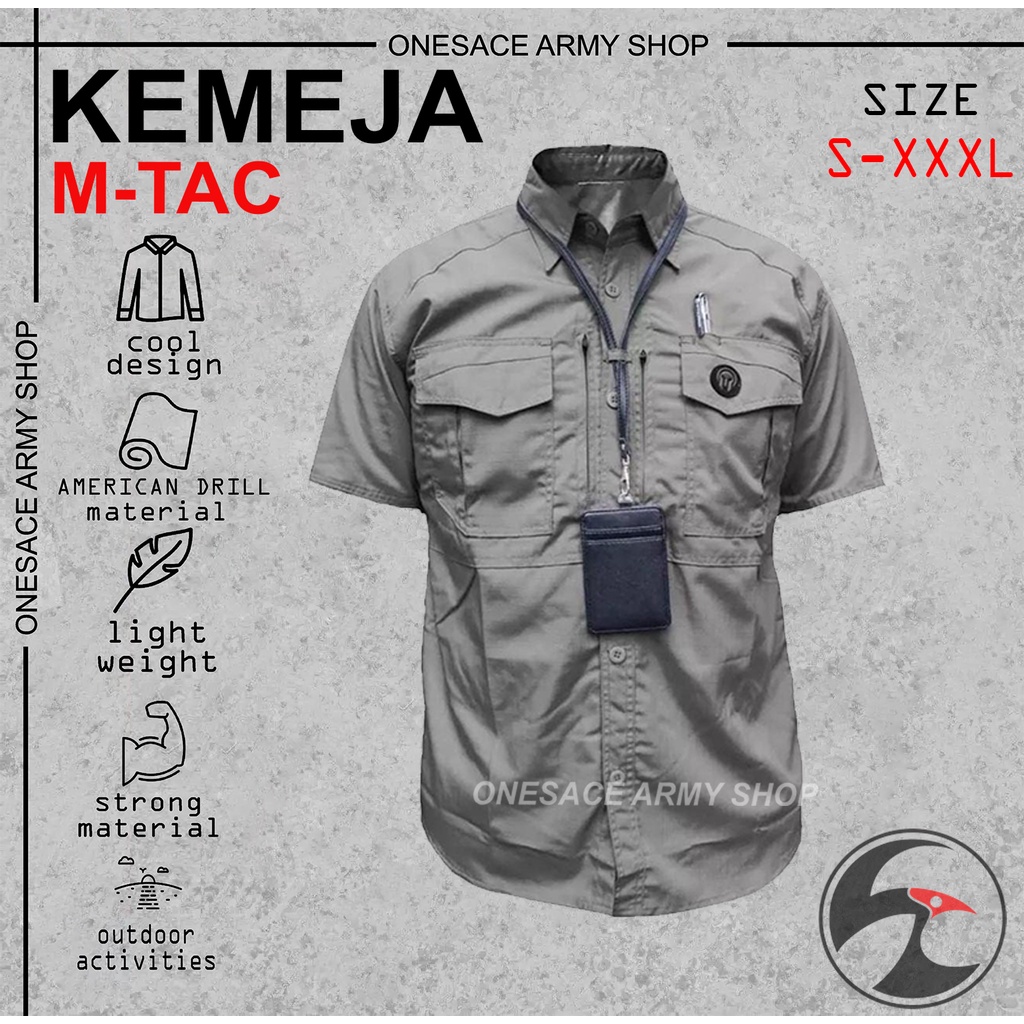 KEMEJA M-TAC/KEMEJA TACTICAL PDL LAPANGAN TANGAN PENDEK