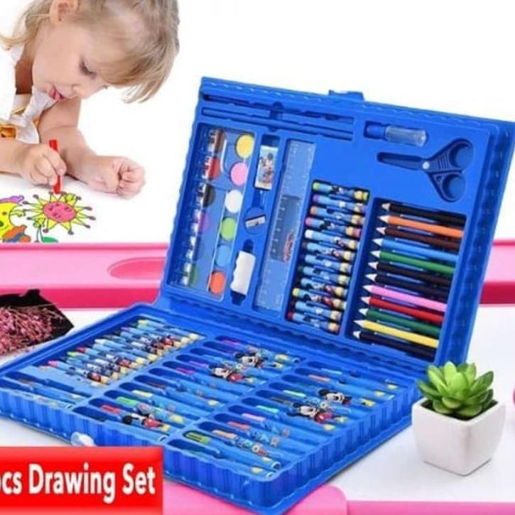 

trx1s6Rg--MM - crayon art set 150 PCS in 1 Art Set Pensil Warna Crayon Full Set Alat Lukis Gulali Books Pencil Menggambar Warna Warni